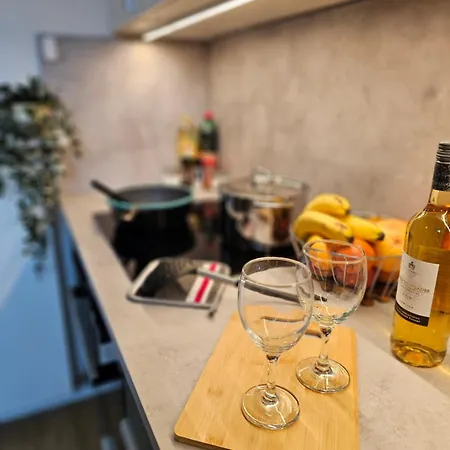 Lägenhet Scandi Flat Duesseldorf Airport & Messe *